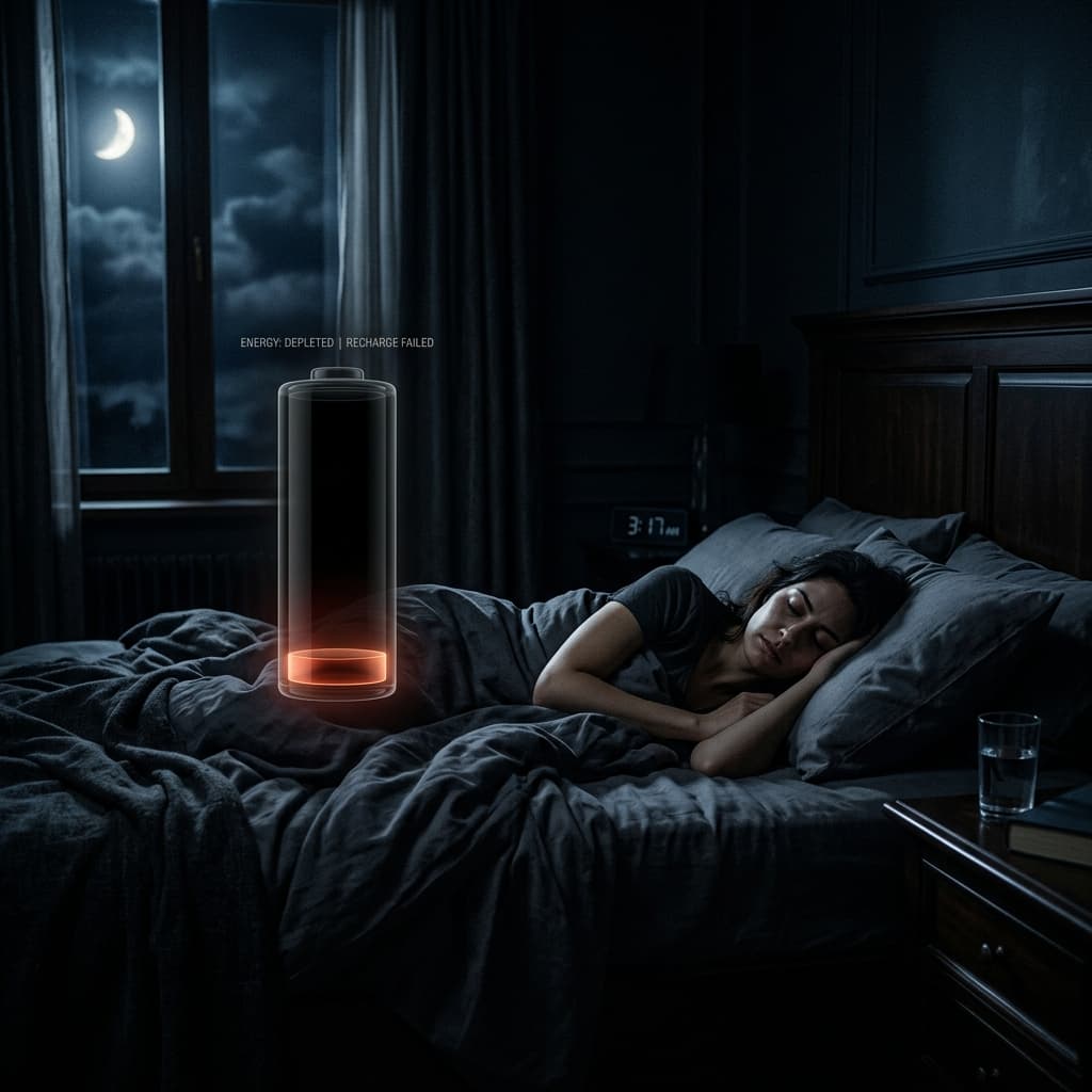 Poor sleep fails to recharge your biological battery